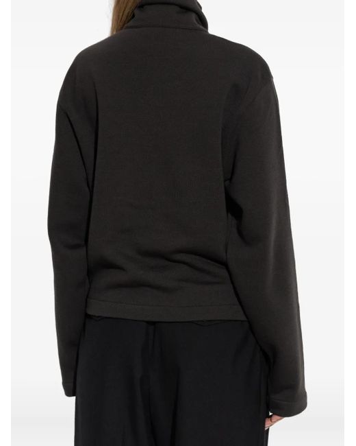 Sweat Zippé À Col Montant Lemaire en coloris Black