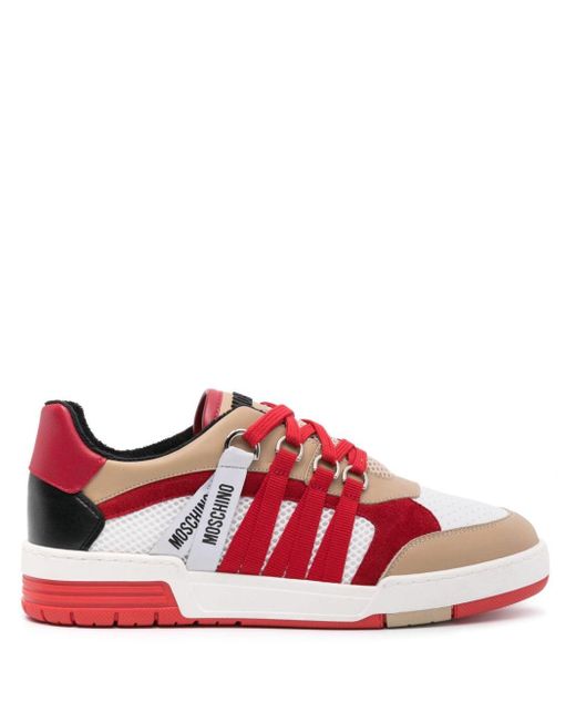 Moschino Red Sneakers for men