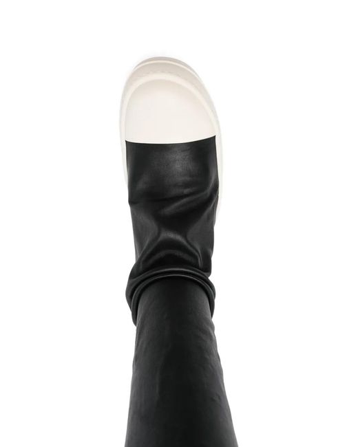 Rick Owens Black High Stocking Sneaks Boots