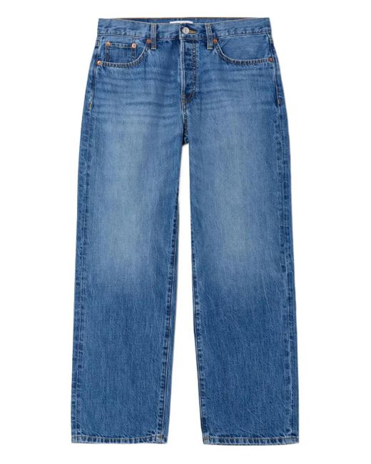 Re/done Blue Thrasher High-Waist Jeans