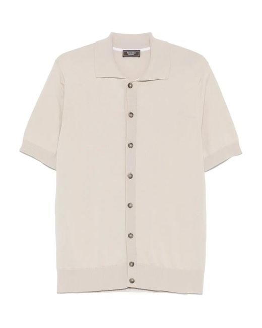 Peserico White Polo-Collar Shirt for men