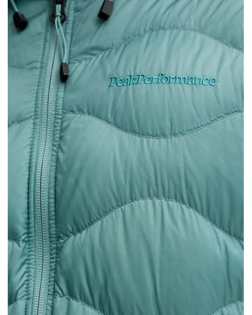 Peak Performance Green Helium Quilted Hooded Jacket for men