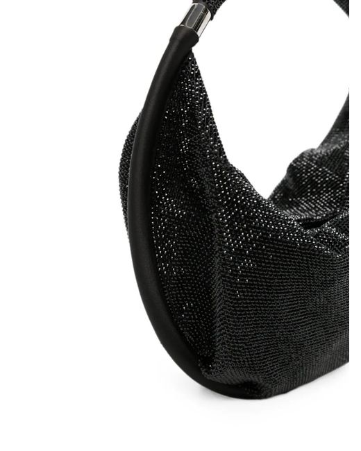 Twentyfourhaitch Black Gracioneta Crystal-Embellished Tote Bag