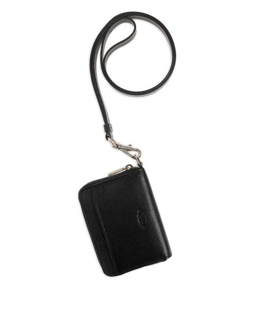 Tod's Black Logo-Appliqué Cardholder for men