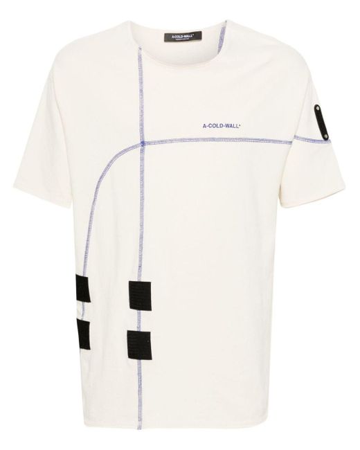 T-shirt Intersect di A_COLD_WALL* in White da Uomo