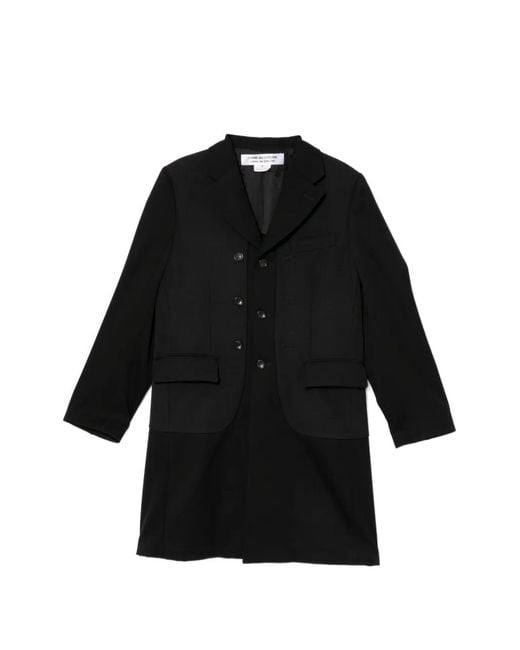 Comme des Garçons Black Single-Breasted Coat