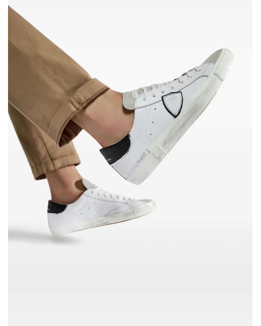 Philippe Model White Sneakers Logo for men