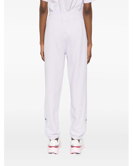 Adidas By Stella McCartney White Drawstring Track Pants