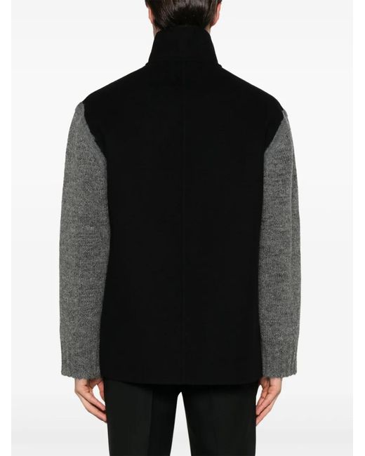 Jil Sander Black Colourblock Jacket for men