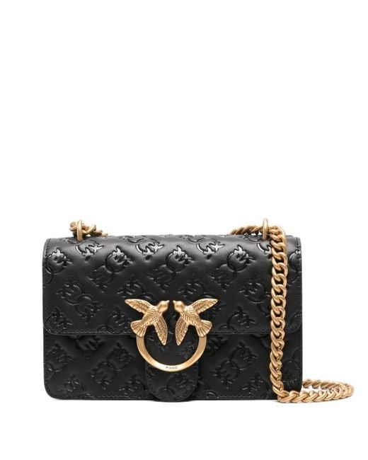Pinko Black Mini Love-Birds One Cross Body Bag