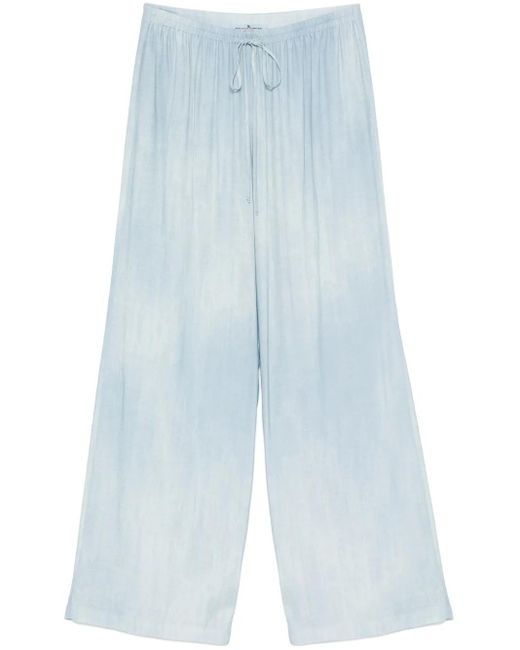 Ermanno Scervino Broek Met Denim Print in het Blue