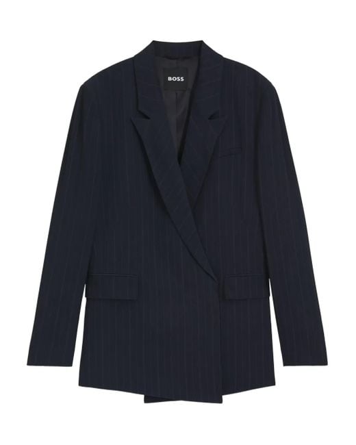 Giacca A Righe di Boss in Blue