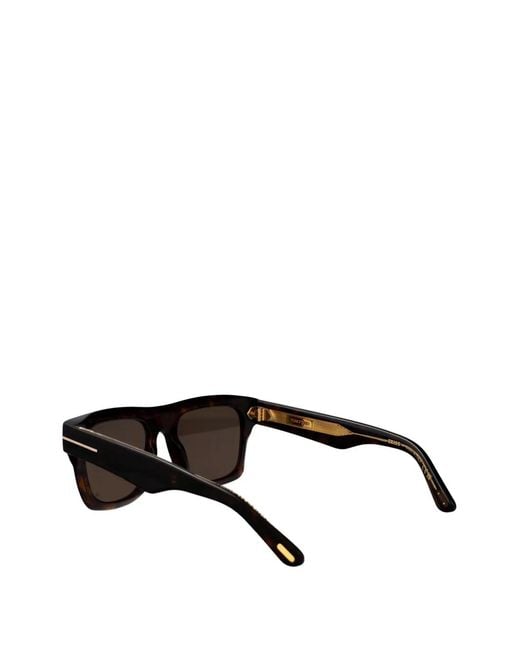Tom Ford Black Icon Square-Frame Sunglasses for men