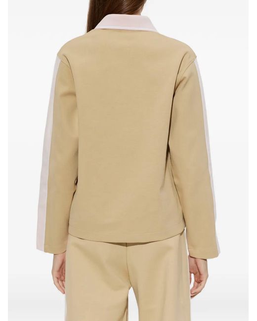 Casablanca White Logo-Embroidered Long-Sleeve Sweater