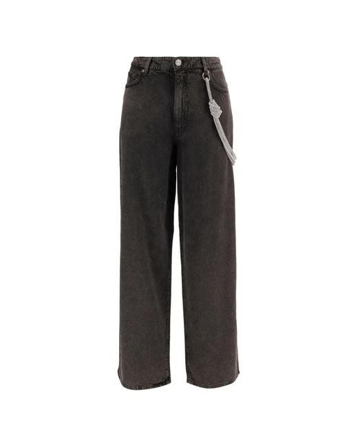 Pinko Black Knot Embellished Jeans