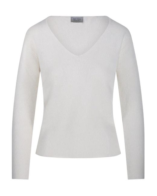 Be You White Cashmere Jumper