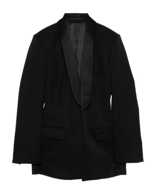 Wardrobe NYC Black Shawl-Lapel Blazer
