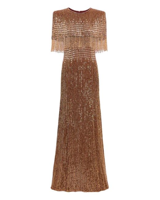 Jenny Packham Lyla Avondjurk in het Brown