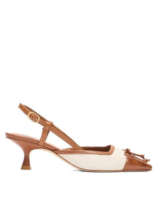 Stuart Weitzman Brown 50Mm Kitty Pumps