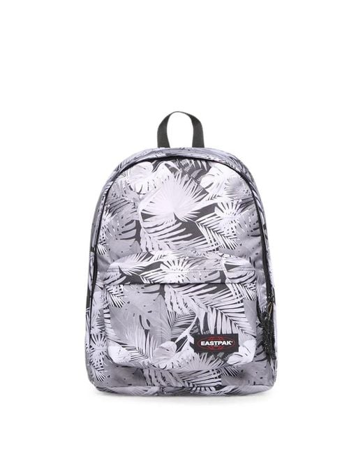 Eastpak White Out Of Office Leaf-Print Backpack