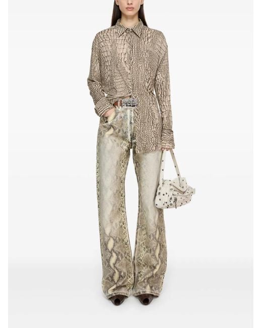 Acne Natural Printed Jeans