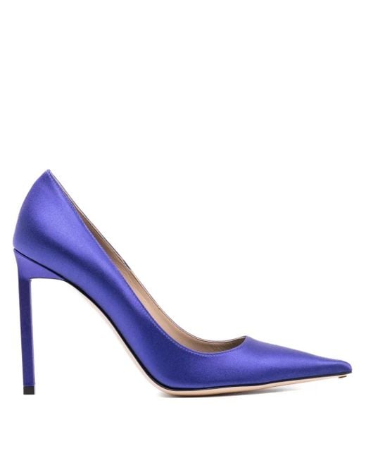 Tom Ford Blue Pumps aus Seide 85mm