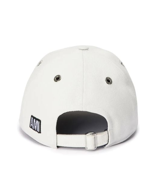 AMI White Coeur Sacré-Embroidered Cap