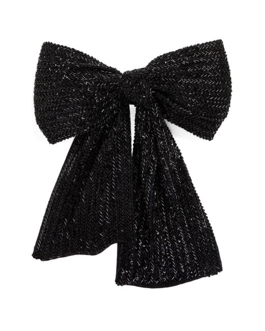 Ralph Lauren Black Bow-Detial Tie