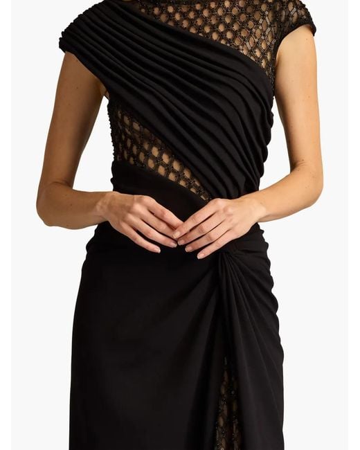 Tadashi Shoji Black Sequin-Embellished Dress