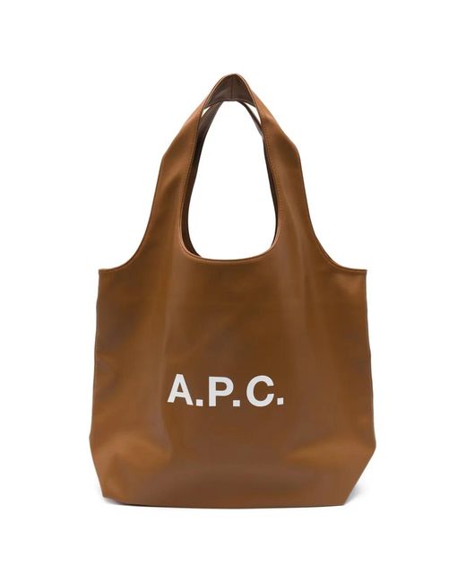 A.P.C. Brown Shopping Bag Ninon