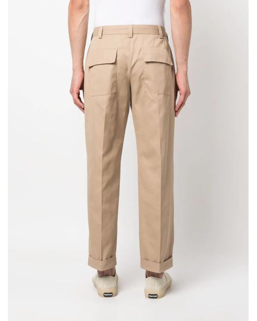 PT Torino Natural Pressed-Crease Chino Trousers for men