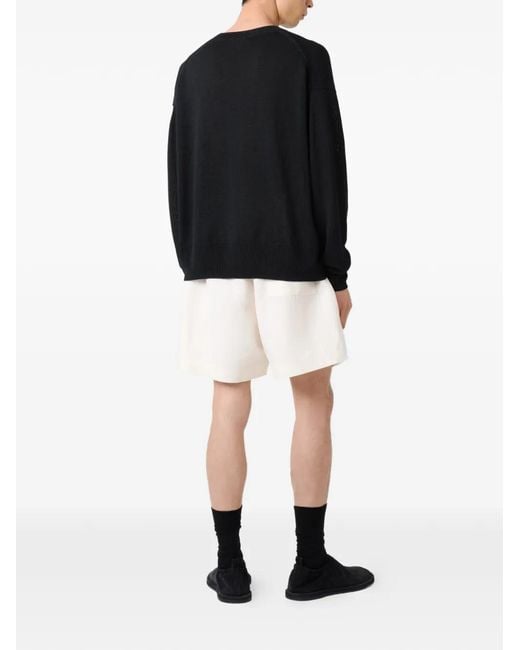 Studio Nicholson Black Kami Ribbed Sweater for men