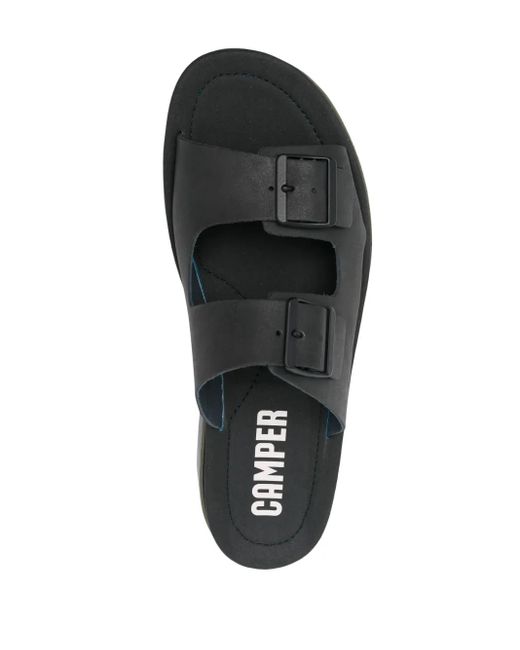 Camper Black Oruga Buckled Sandals for men