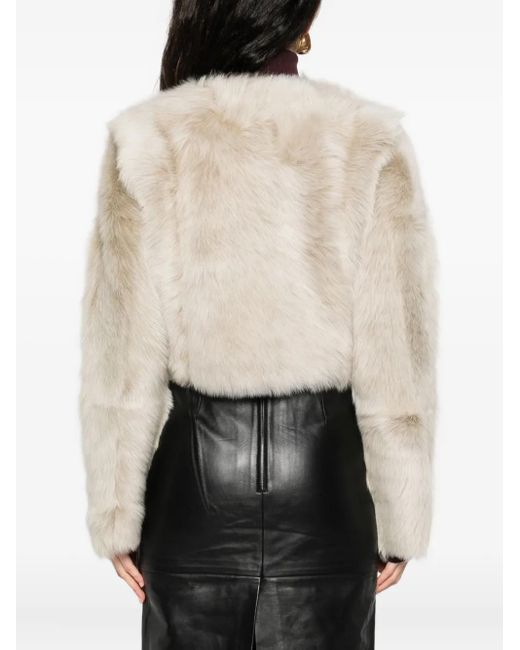 IRO Natural Lamb-Fur Cropped Jacket