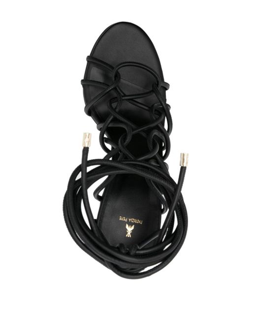 Sandalias con tacón de 100 mm Patrizia Pepe de color Black