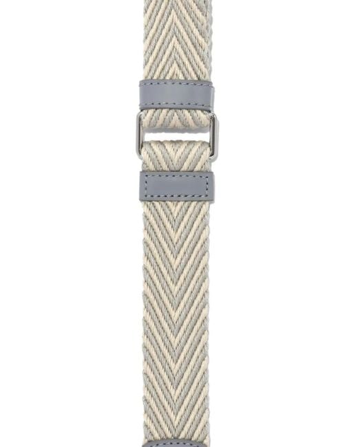 Marc Jacobs White The Thin Arrow Webbing Strap