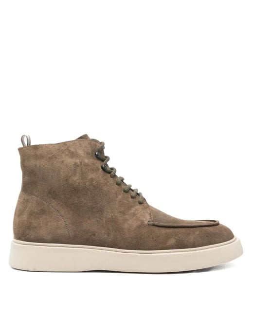 Officine Creative Brown Frame 002 Suede Ankle Boots for men