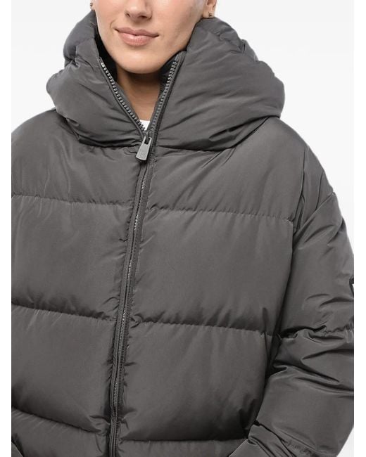 Bacon Gray Cloud Zip-Up Puffer Jacket