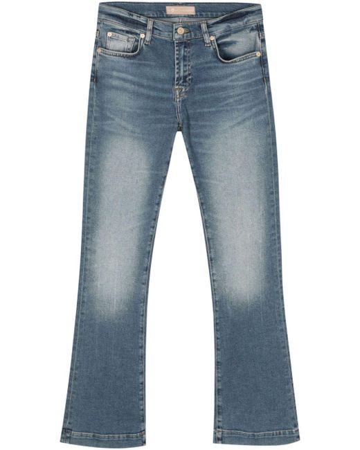 7 For All Mankind Bootcut Jeans in het Blue