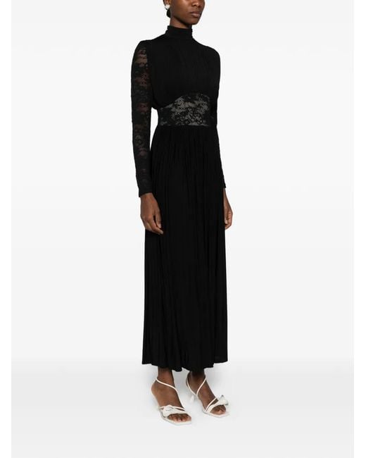 Zimmermann Black Rebellion Lace-Insert Maxi Dress