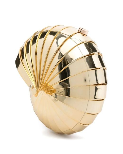 Cult Gaia Natural Shell-Motif Clutch Bag