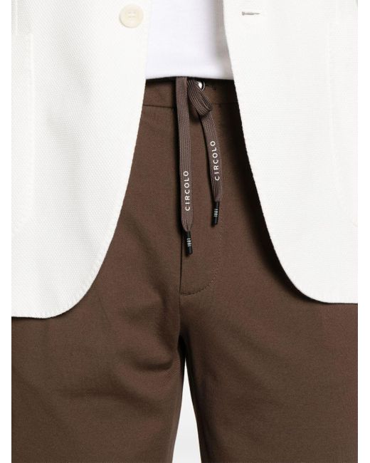 Pantalones rectos con pinzas Circolo 1901 de hombre de color Brown