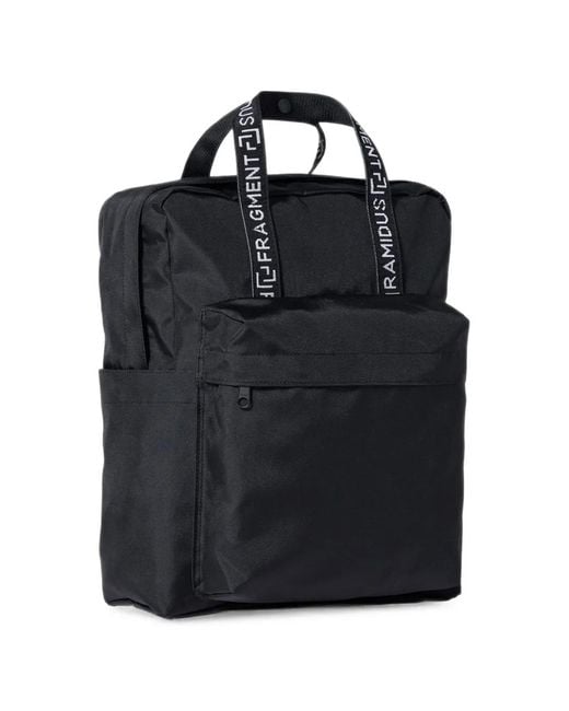 RAMIDUS Black Sac À Dos À Bandes Logo for men