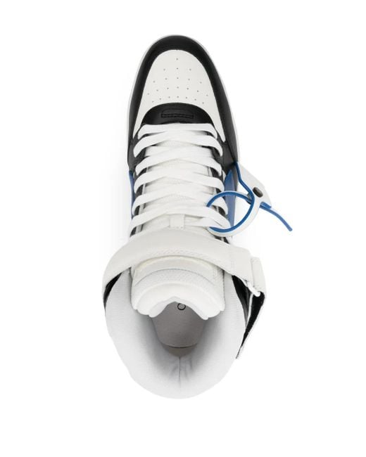 Off-White c/o Virgil Abloh Blue Off- Out Of Office High Top Sneakers for men
