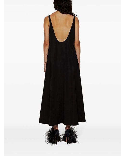 Wardrobe NYC Black Backless Midi Dress