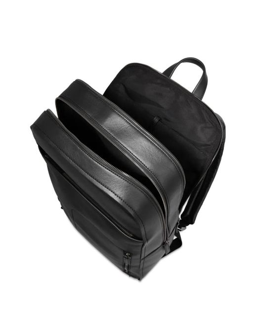 Lancel Black Max De Leather Backpack for men