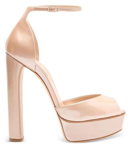 Casadei 140Mm Flora Platform Sandals in Pink Lyst UK