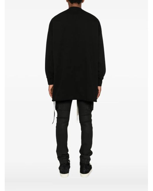 メンズ Rick Owens Tommy ロングtシャツ Black