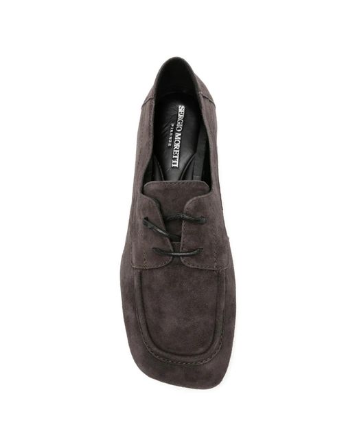 Derbies En Daim SERGIO MORETTI FIRENZE en coloris Gray