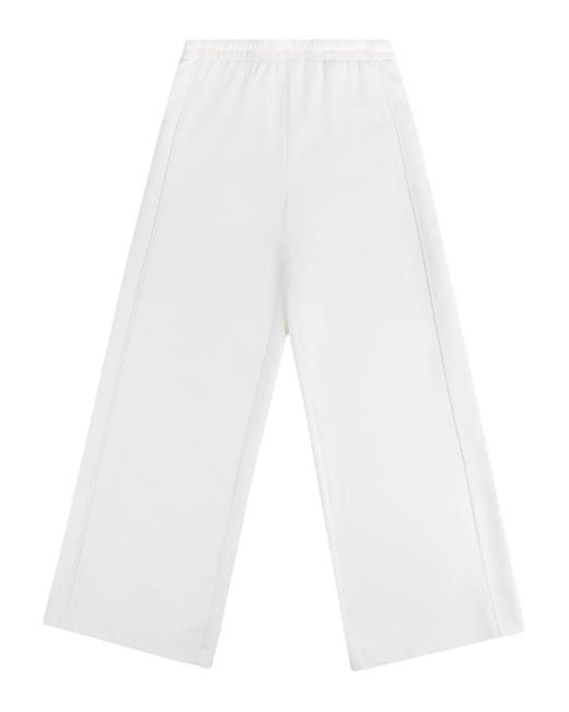 Fay White Elasticated-Waistband Track Pants